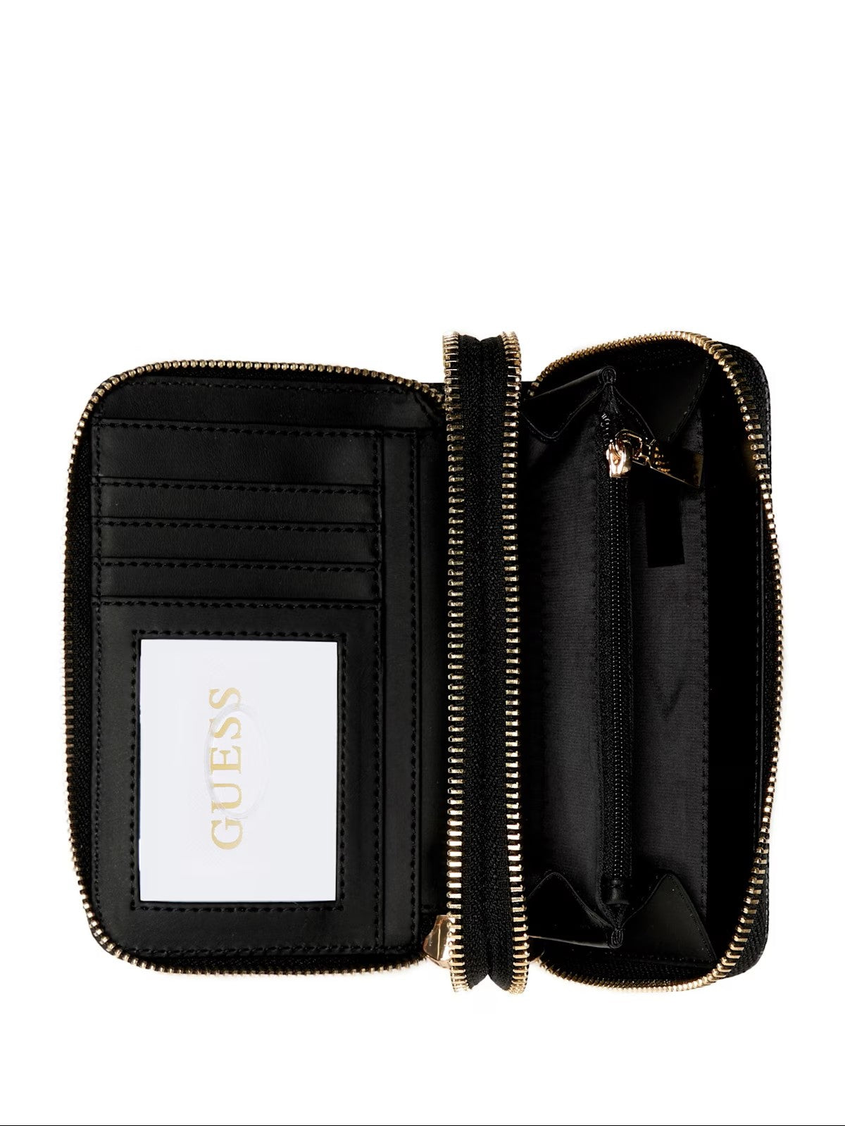 Guess Amorette Med Zip Around Wallet - Black