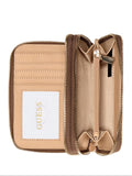 Guess Amorette Med Zip Around Wallet - Cognac