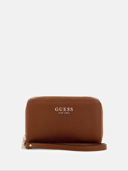 Guess Amorette Med Zip Around Wallet - Cognac