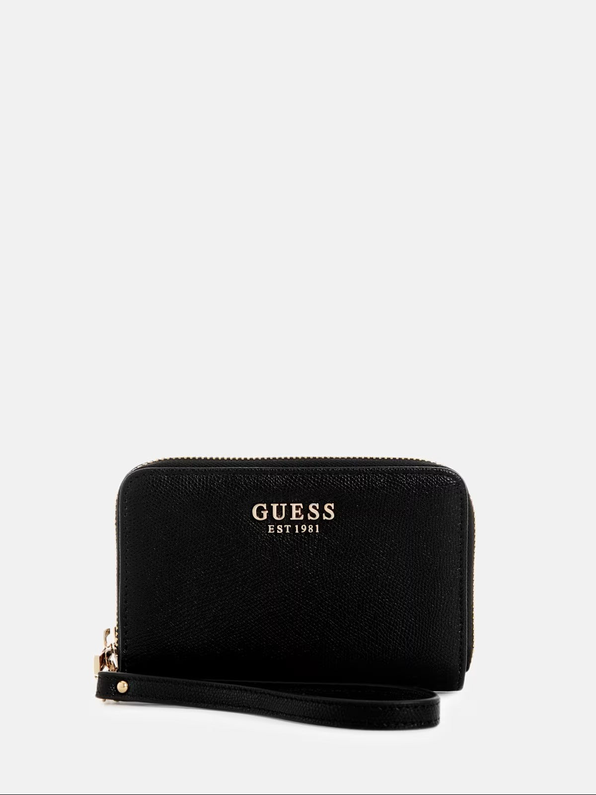 Guess Amorette Med Zip Around Wallet - Black