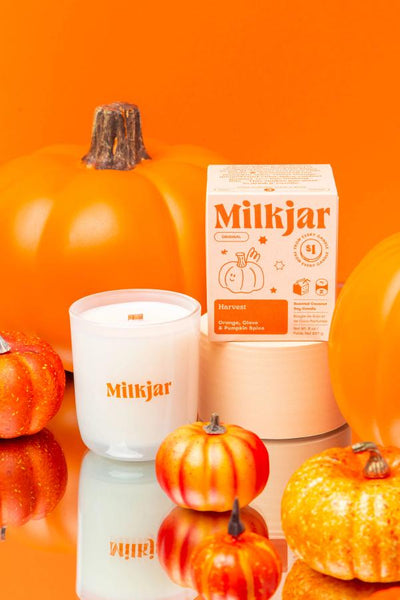 Milk Jar Candle Harvest Harvest 8 oz Candle