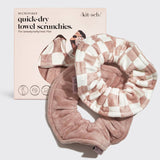 Kitsch Towel Scrunchie 2pk - Terracotta