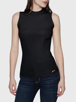 Guess Eve Rib Top - Jet Black