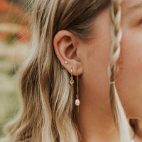 Mauve Nova Hoops - Gold