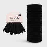 Kitsch Eco-Friendly Nylon Elastics 20pc - Black