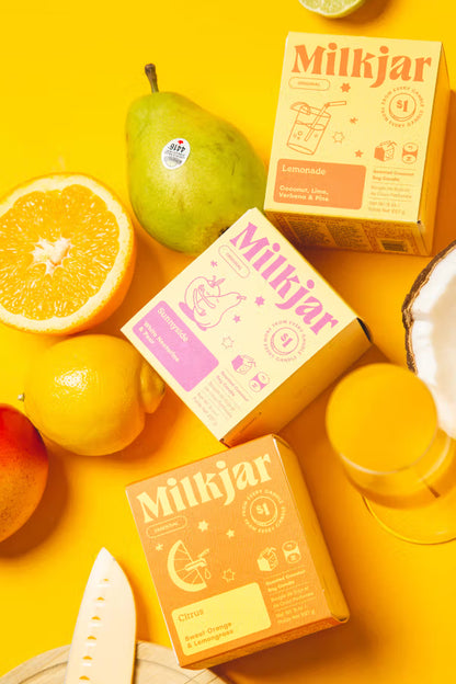Milk Jar Candle Sunnyside - Pear & Nectarine Coconut Soy