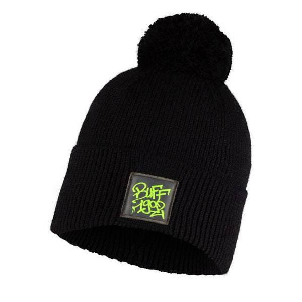 Buff Knitted Hat Deik - Black