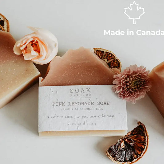 SOAK Bath Co Pink Lemonade Soap Bar