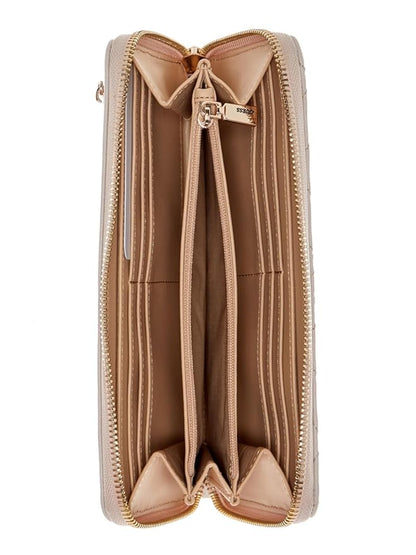 Guess Lucci Large Zip Around - Taupe