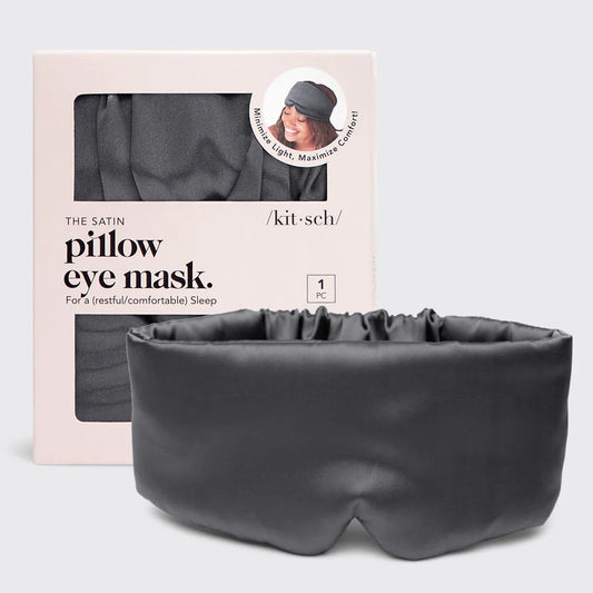 Kitsch Pillow Eye Mask - Charcoal