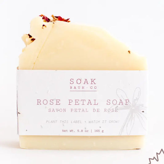 SOAK Bath Co Rose Petal Soap Bar