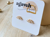 Agave Girl Winslet Studs - Gold
