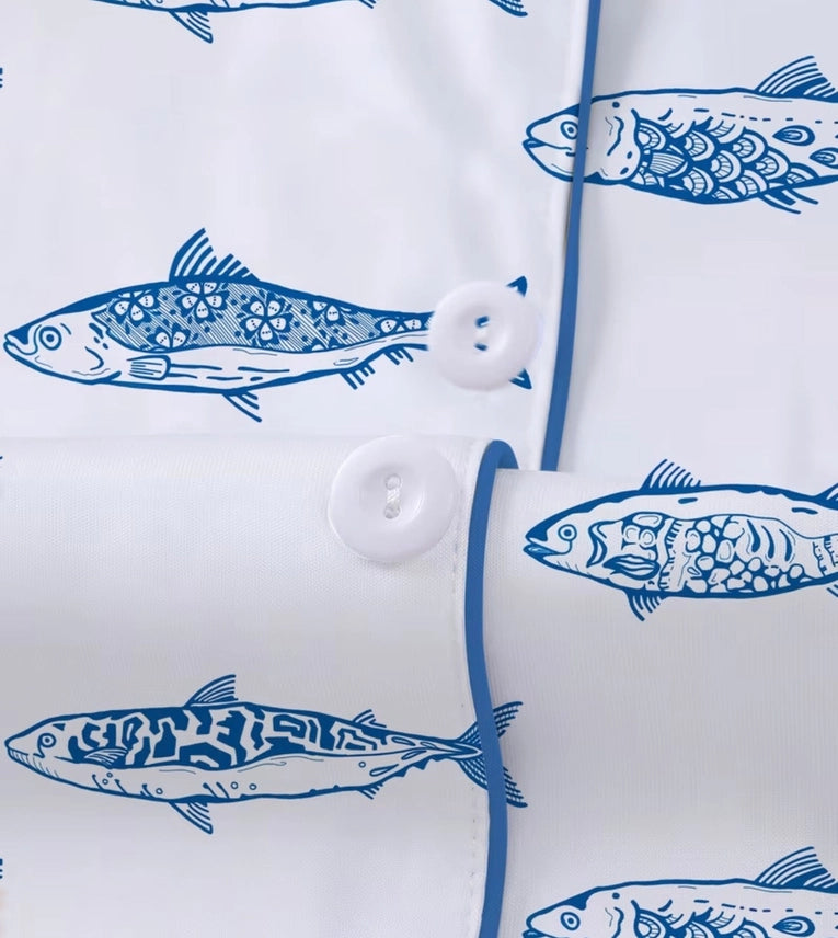 Wknd Styles Co. Pajama Set - Fish