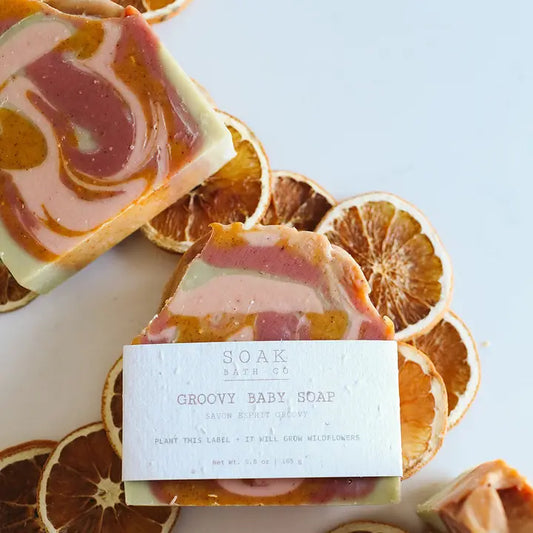 SOAK Bath Co Groovy Baby Soap Bar