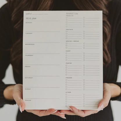 Sweet Water Decor Weekly Meal Plan Notepad