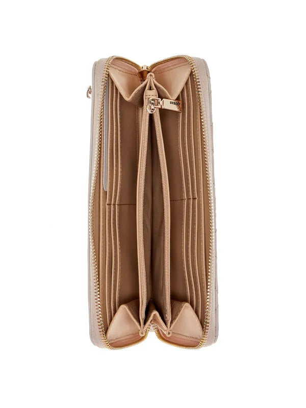 Guess Jessa Large Zip Around - Latte