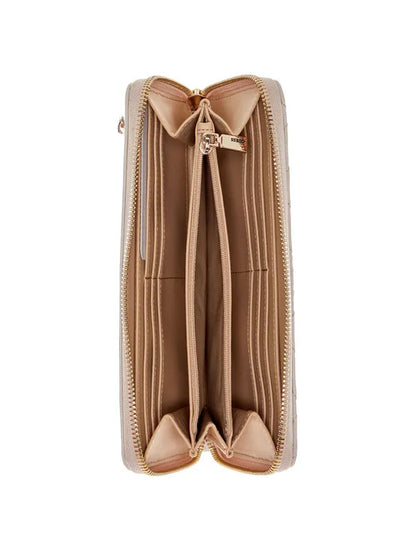 Guess Jessa Large Zip Around - Latte