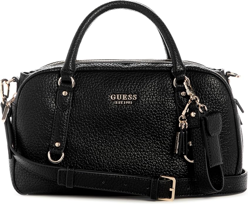 Guess Marsha Box Satchel - Black