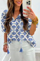 Dear Lover Blouse  - Sky Blue