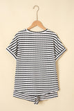 Dear Lover Short & Tee Set - Black Stripe
