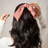 Kitsch Recycled Fabric Bow - Rosewood