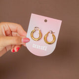 Shop ANDi Hypoallergenic Big Barrel Hoops - Gold