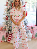 Suhkasana Christmas Spirit Holiday Print Lounge Set
