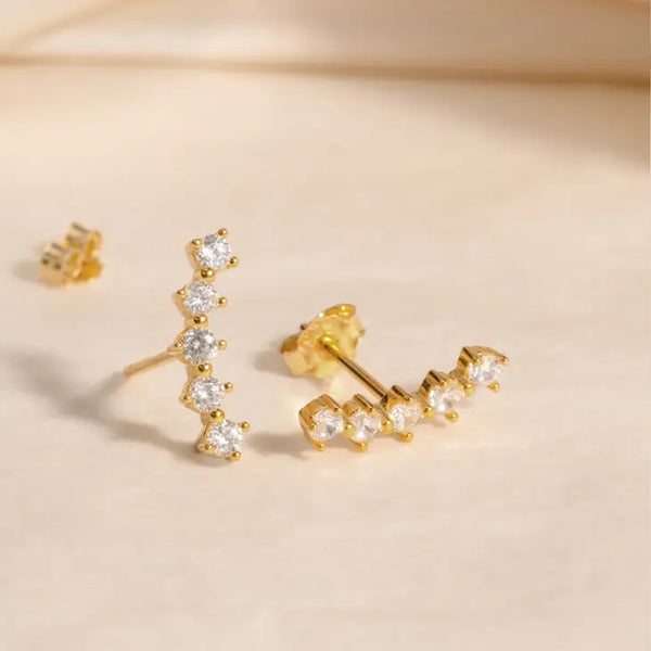 Maive Lucy Climber Studs - Gold