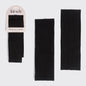Kitsch Recycled Fabric Ribbed Elastic Headbands 2 pk Set - Black