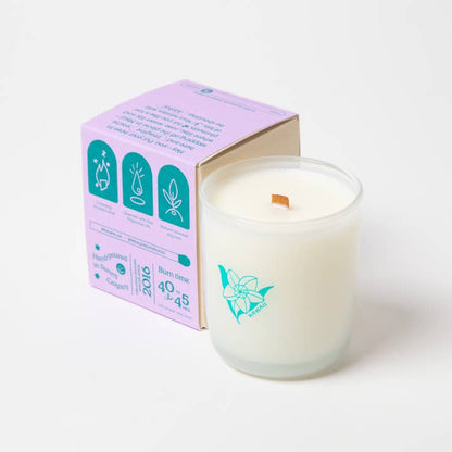 Milk Jar Coconut Soy 8oz Candle Hawaii - Plumeria & Lilac