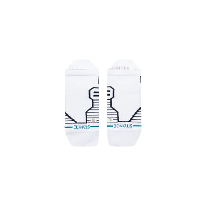 Stance Socks Golf Lined Up Mid Quarter - White