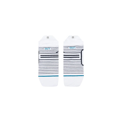 Stance Socks Golf Lined Up Mid Quarter - White