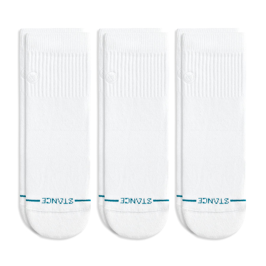 Stance Socks White STP Icon QTR 3pk