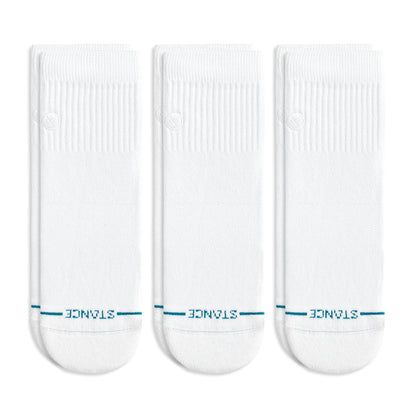 Stance Socks White STP Icon QTR 3pk