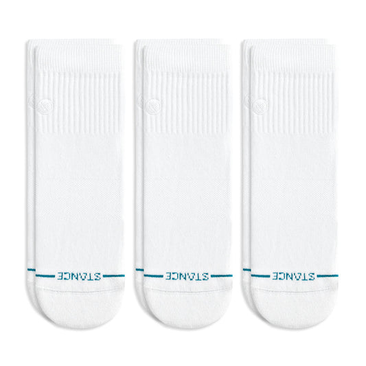 Stance Socks White STP Icon QTR 3pk