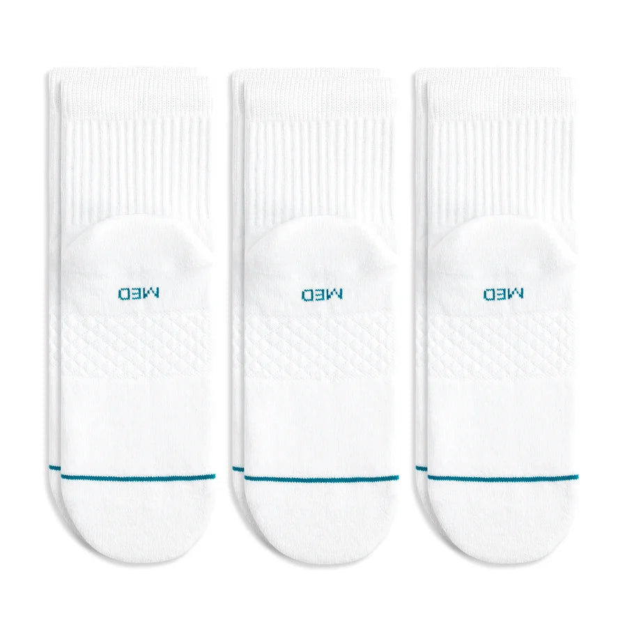 Stance Socks White STP Icon QTR 3pk