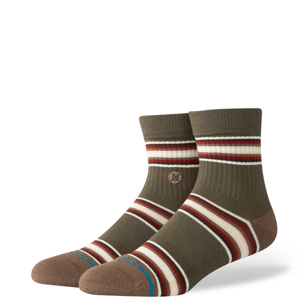 Stance Hill Top Quarter Socks - Dark Green