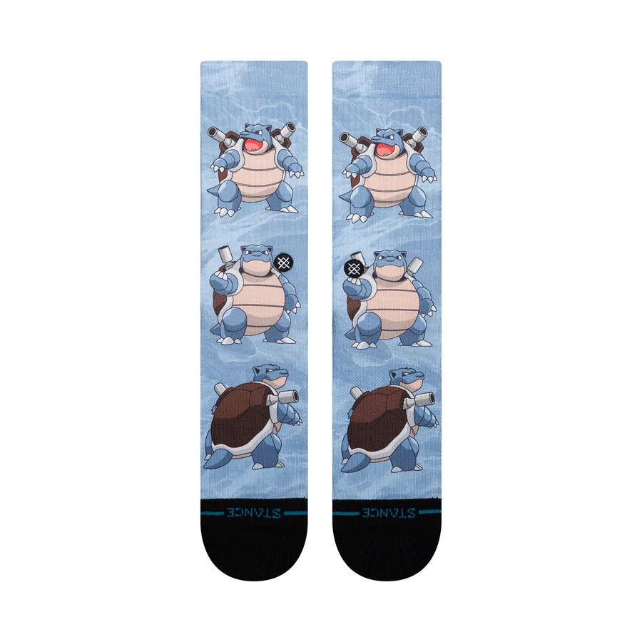 Stance Pokémon Blastoise Crew Socks - Blue