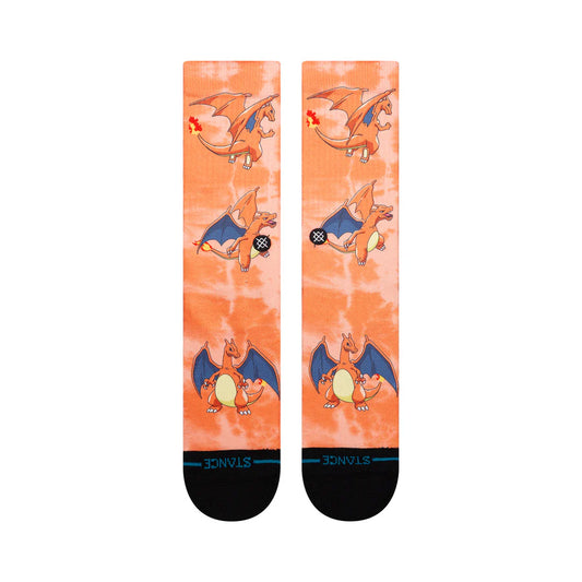 Stance Pokémon Charizard Crew Socks - Orange
