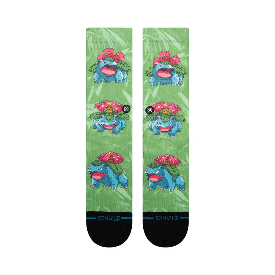 Stance Pokémon Venusaur Crew Socks - Green