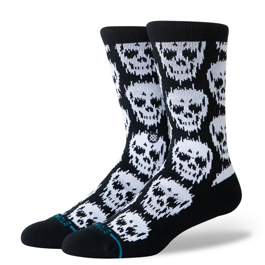 Stance Socks Static Skull Crew - Black
