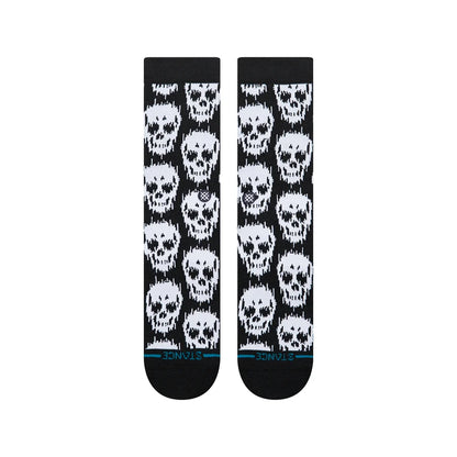 Stance Socks Static Skull Crew - Black