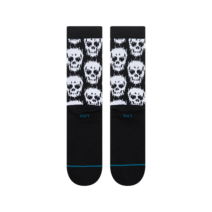 Stance Socks Static Skull Crew - Black
