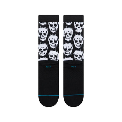 Stance Socks Static Skull Crew - Black