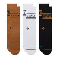 Stance Basic 3pk Crew Socks - Gold