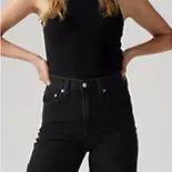Levi's Ribcage Wide Leg Rosie Posie Jean - Black