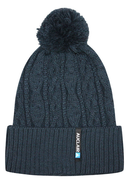 Auclair Canyon Cuff Pom Toque - Steel Blue