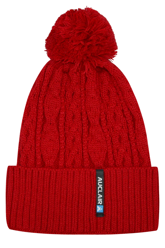 Auclair Canyon Cuff Pom Toque - Red