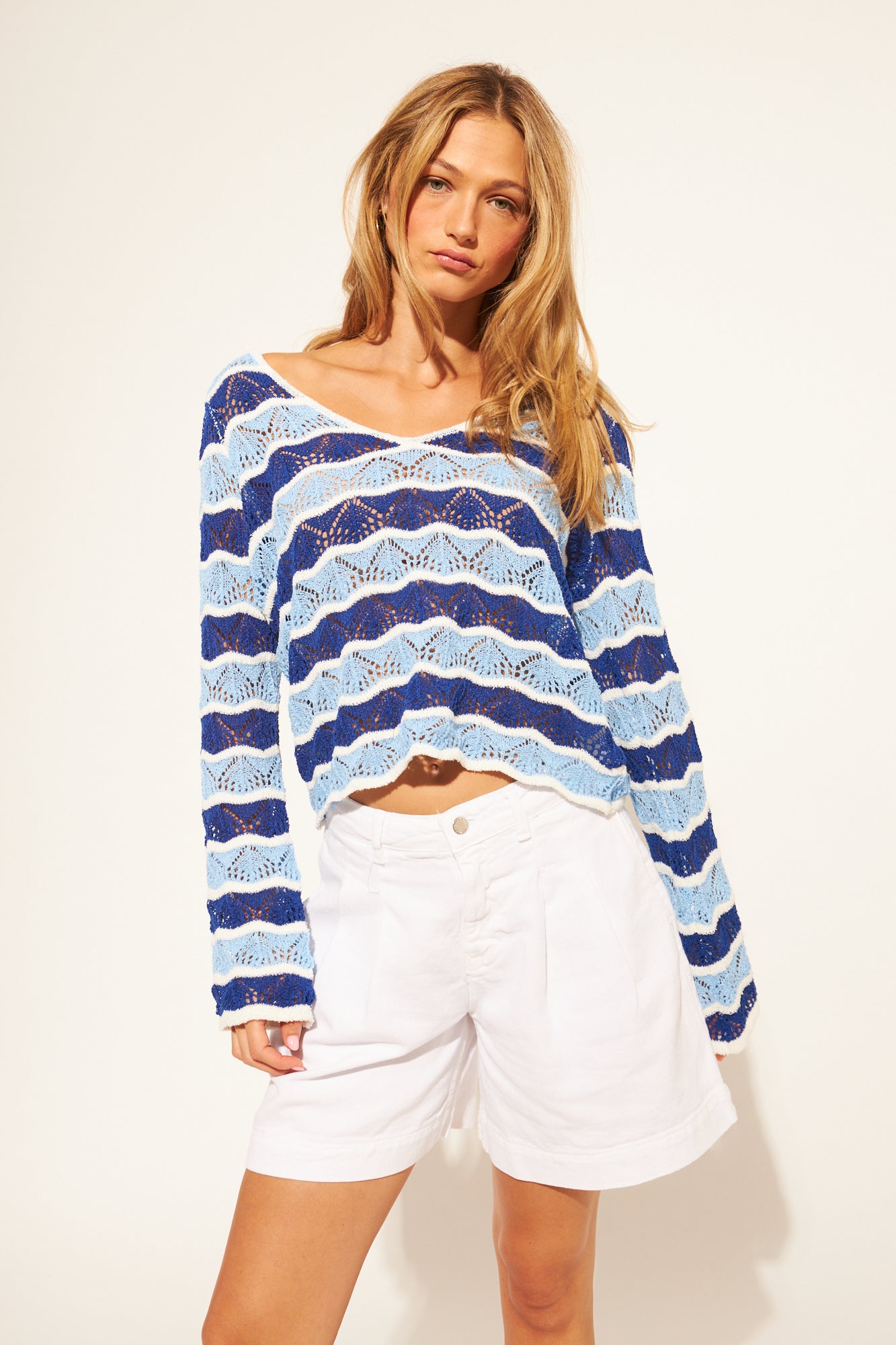 John + Jenn Bay Wild Sweater - Waves