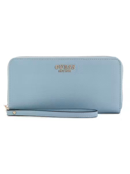 Guess Amorette SLG Large Zip Around - Light Blue